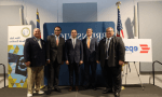 Bcc President Gene Smith with other det365手机版官网 leadership, board chair, and Epsilon execs
